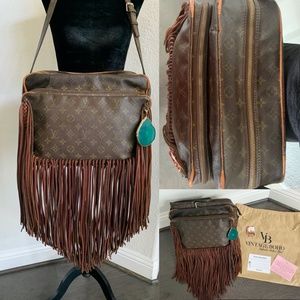 Vintage Louis Vuitton Boho Crossbody Shoulder Bag